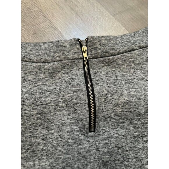 Forever 21 Grey Zipper Closure Midi Skirt Size S - Picture 6 of 6